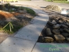 Concrete sidewalk before Hunter\'s Creek