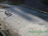 Concrete driveway apron before