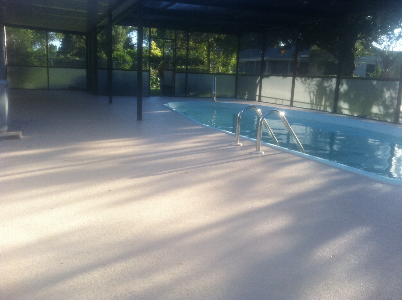 Pool Deck spray textures Decorative Concrete Experts
