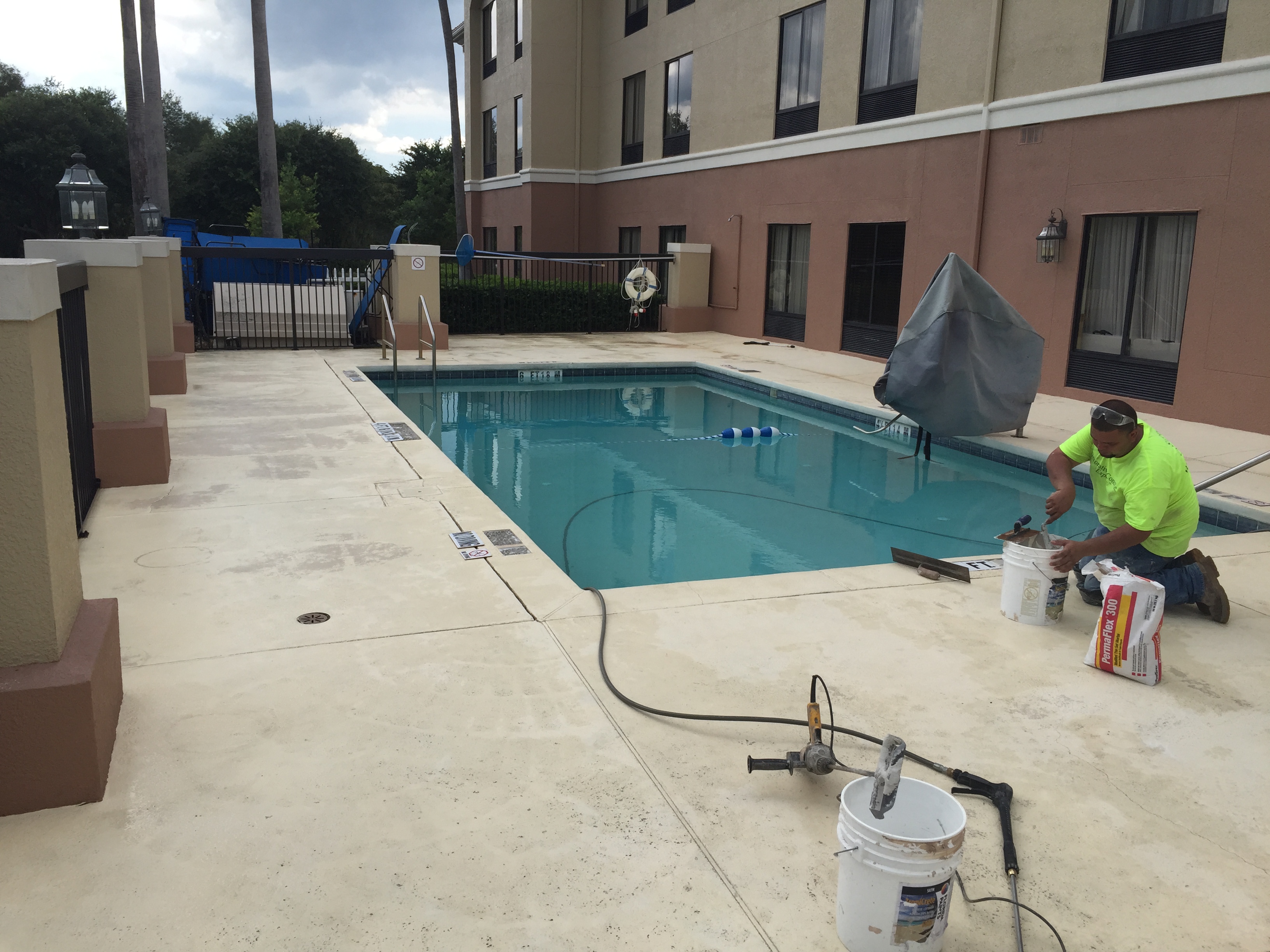 Commercial Pool Deck in Clermont Decorative Concrete Experts