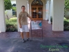 Finished entryway in custom stamped concrete St. Augustine, FL